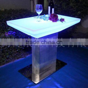 Led Plastic Children Chair/colorful Led Bar Table/aluminium Stand Led Table photo-3