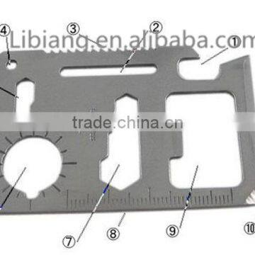 Wholesale Stainless Steel Emergency Survival Multifunction Credit Card Knife photo-2