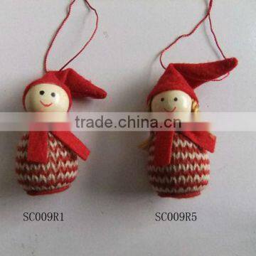 Christmas felt person hanging decoration