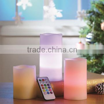 Real Wax Pillar Candles Remote Controlled LED Candles