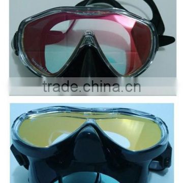 CE approval Silicone Diving mask with mirrored lens,diving Equipment for Spearfishing (MM-100)