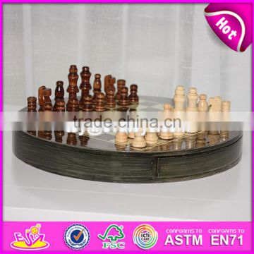 2017 New design children educational game wooden chess board W11A054