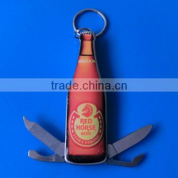 Beer Shape Multifunction Pocket Knife,red