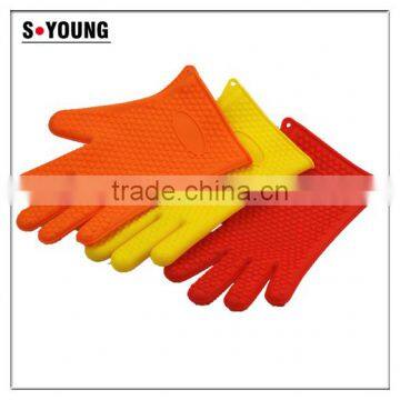 11030 Silicone Heat Resistant Grilling BBQ Gloves for Cooking, Baking, Smoking & Potholder