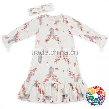 American Girls Without Dress Photos White Long Sleeve Baby Party Design Cotton Dress Girls