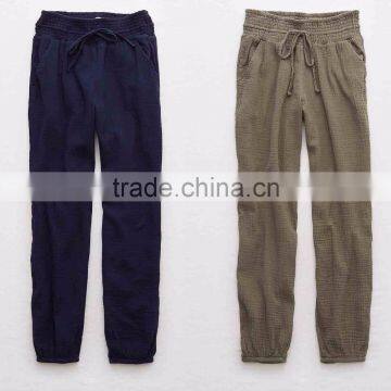 Indian Harem Pant Wholesale Women Fashion Plain Dyed Custom Made in China Trousers