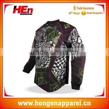 Hongen apparel Custom New Padded Sublimated Paintball Jerseys/Paintball Tactical Uniform