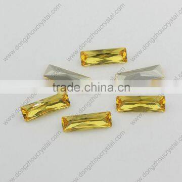 Hot Sale Rectangle Cushion Cut Loose Light Topaz Crystal Stone photo-2