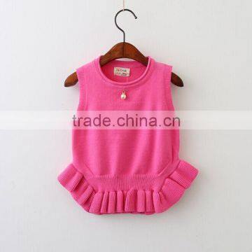 Korean Style Sweater Loose Knitted Vests Patterns for Children Girl photo-2