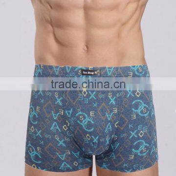 Colorful Printed Underwear Men Boxers Bamboo Fabric Men Panties photo-4