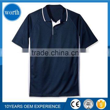 Polo Shirt Mens Dri Fit Tops Navy Blue