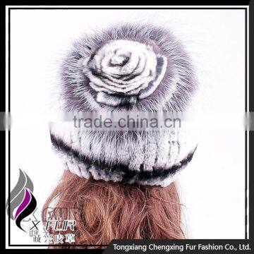 CX-C-121C Chainese Good Quality Wholesale Stock Rabbit Fur Winter Hat photo-5