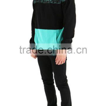 100% Cotton Pocket Sport Custom Men Hoodie Two Tone Hoodies photo-2