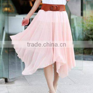 wholesale cheap women summer causual long asymmetrical drape skirts