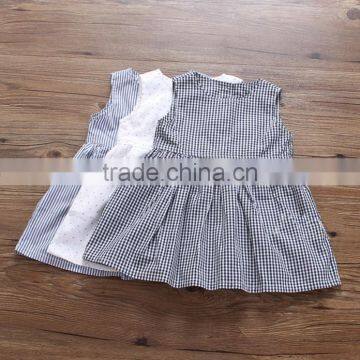 Dresses Summer Baby Vest Skirt Thin Section Child Plaid Small Fresh Princess Dress photo-4