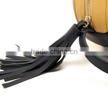 Zm35602a Fashion Girls Round Zipper Tassel Bag Small Crossbody Bags photo-6