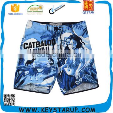 Popular Sublimation Printed Beach Short Men, Microfibre Peach Boardshorts