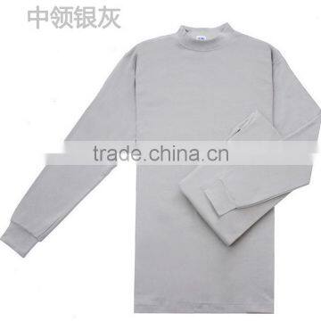 Customize Middle Collar 100%cotton Mens Ladies Thermal Underwear Clothes Set photo-3