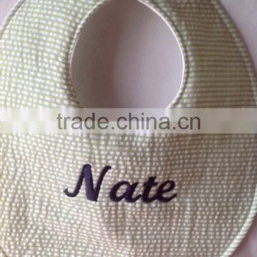 New Arrival Baby Shower Gift Seersucker Bib photo-6