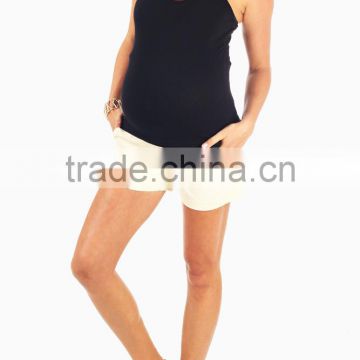 WHOLESALE MATERNITY CLOTHES CHINA CREAM MATERNITY SHORTS