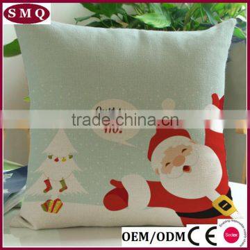 Hotsale Santa and Deer Painting Christmas Pillow Cover photo-4