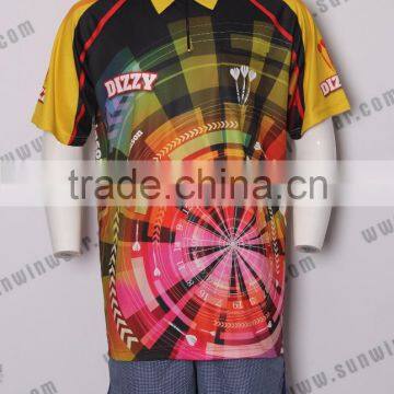 Custom Design Sublimated Dart Jersey Mens Darts Shirts Fashion Design for Dart Clothing photo-3
