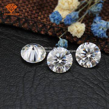EF Pure white  3 carat loose moissanite round cut lab created diamonds