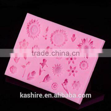 High Quantity Eco-friendly Safty Carnation Shape Silicone Chocolate Mould,soap Mold,diy Cake Mould photo-2