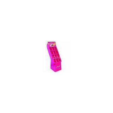 Pink Unique Retail Cardboard Display Stands With 12 Cells , 1500 X 450 X 400mm