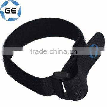 Adjustable Hook and Loop Strap Customizable Self-gripping Cable Tie Fastener with Buckle