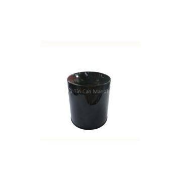 Round Tin Canister With Inner Lid