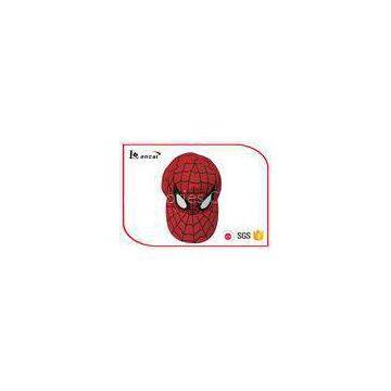 Spider Man Adjustable Red Baseball Caps Hats Embroidered For Children