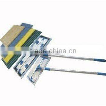 Aluminium extendible mop stick with floor clearning mop,microfiber twisted mop pad,hot selling microfiber flat mop