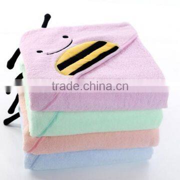 children hooded blanket made in china, wholesale 100% cotton zero twist yarn towel,super soft hooded towel