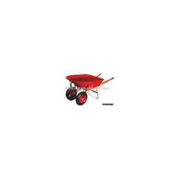 double wheel wheelbarrow