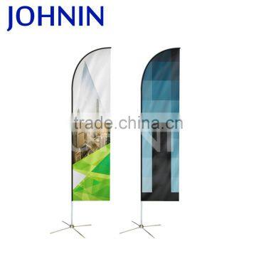 Custom Promotional Knitted Polyester Banner Outdoor Beach Flag