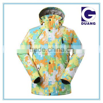 2015 new style snow jackets ski jacket colorful snow jacket manufactory