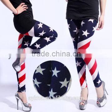 hot selling stars stripes american flag leggings woman skinny leggings fashion 2014