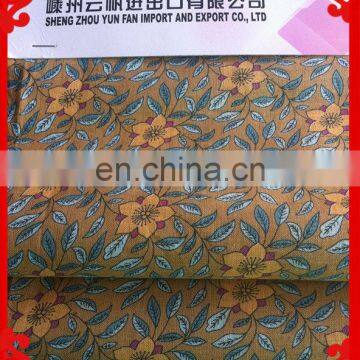 2014-2015 latest Italy design pattern small flower prnted waxed cotton fabric