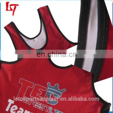 youth design 100% Polyester Custom Sublimation Wrestling Singlets Wrestling Wear custom design Spandex wrestling singlets