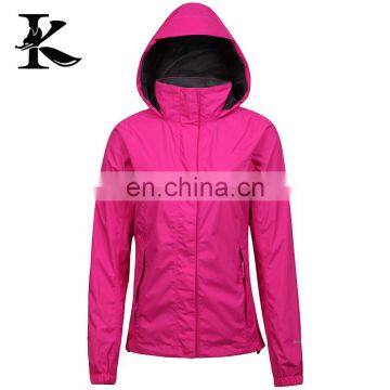 Custom high quality ladies waterproof jacket windbreaker