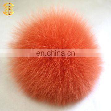 New Arrival Hotsale Pom Pom Genuine Fluffy Rabbit Fur Ball Keychain