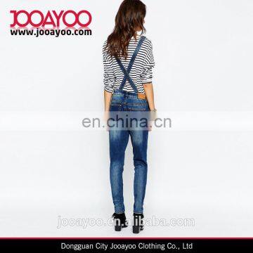 Classic Design Functional Pockets Adjustable Buckle Straps Slim Fit Overalls