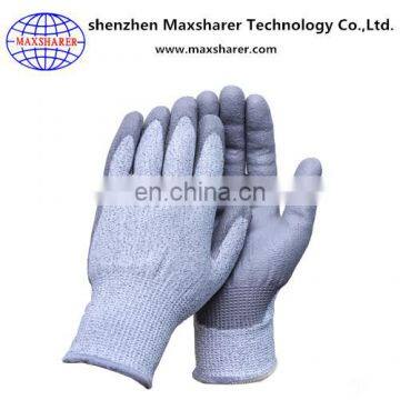 free sample PU coating anti cut gloves for safety working