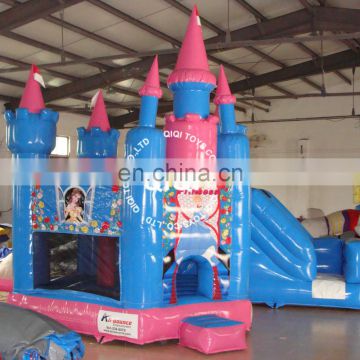 Princess inflatable suit boucer with slide kids game