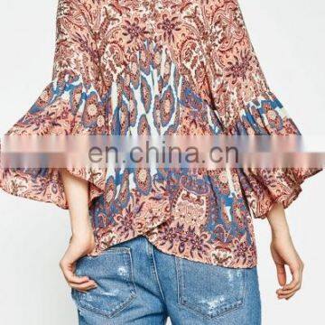 Beautiful Lady Flower Blouse photo-3