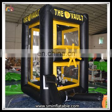 New High Quality Inflatable Cash Booth Cube Cash Grab Money Matchine On Sale