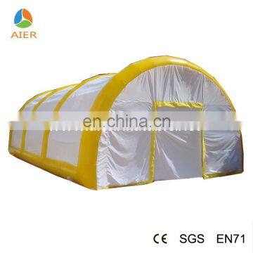 Cheap inflatable tent Yellow large inflatable camping tent for sale