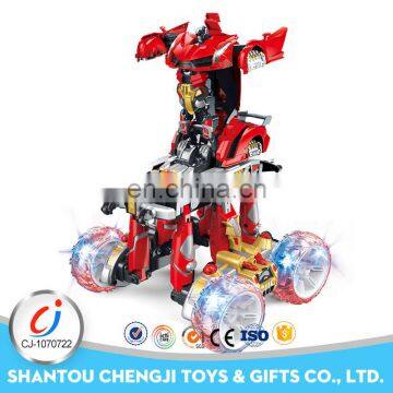 Funny cheap plastic robot toy 4CH nitro rc car with light