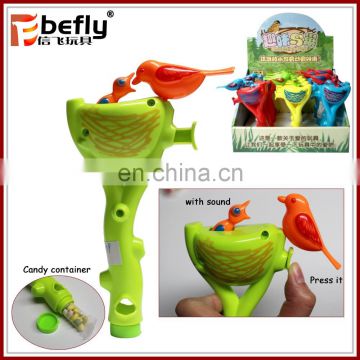 Plastic funny bird china candy toys 2016 with sound